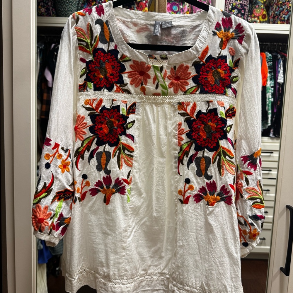 Anu Embellished Long Sleeve Blouse